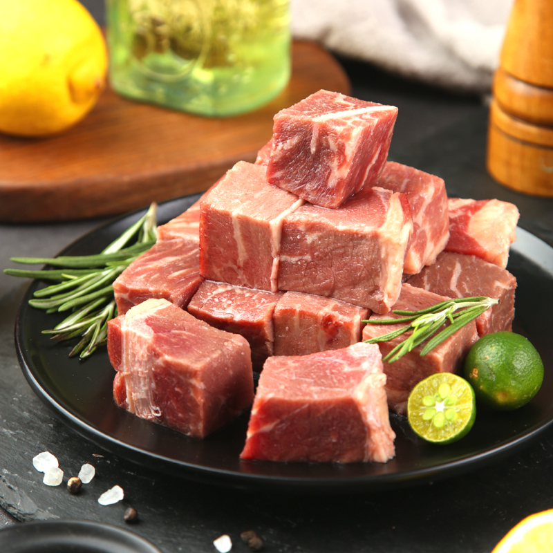 美国谷饲牛后腿肉块1200g