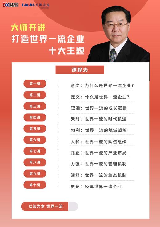 “以知为本，世界一流”——大师课 商品图1