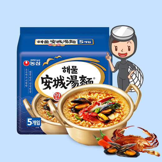 【5멀티】농심 해물안성탕면112g*5 商品图2