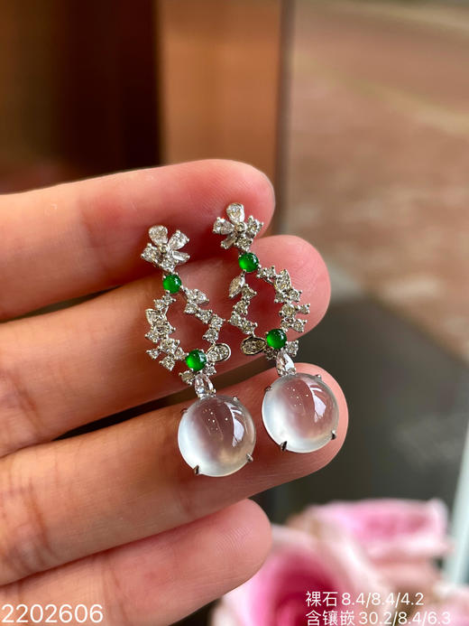 2202606，玻璃蛋面耳坠，23999 商品图5