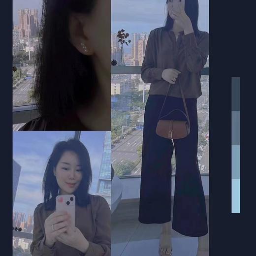 【à perles】醋酸空气阔腿裤，清爽不易皱【特价清仓，不退不换】 商品图5