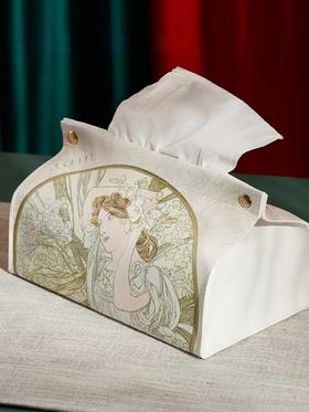 波士顿美术馆---穆夏插画系列PU纸巾盒#此商品参加第十一届北京惠民文化消费季