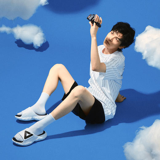 男女子篮球文化系列态极云情侣运动拖鞋ET23027L/ET23028L 商品图6