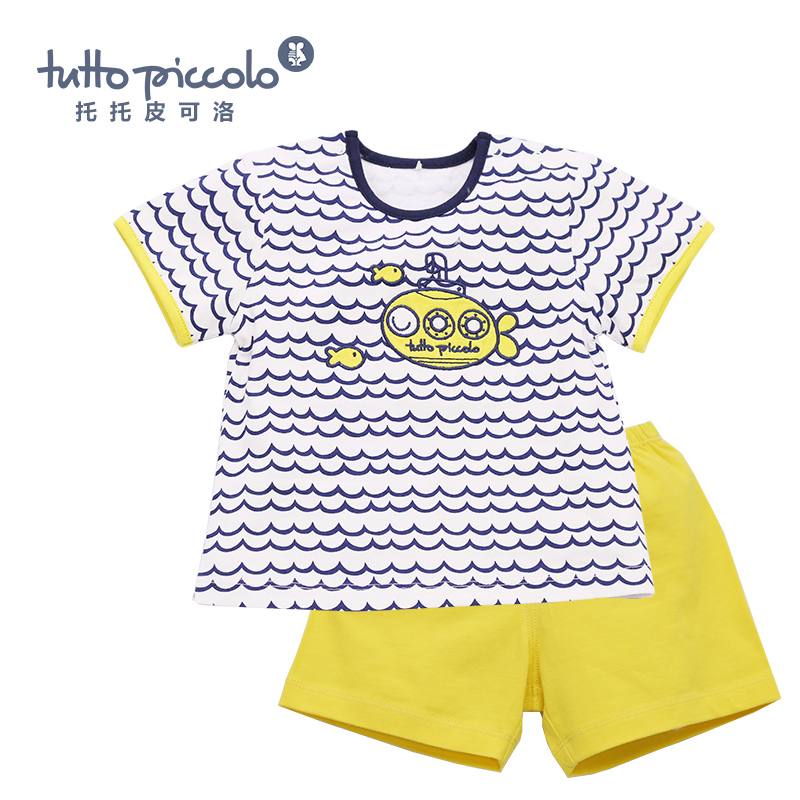 男童春夏潜水艇短袖套装