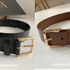 【Elena定制】双色宽版牛皮腰带 商品缩略图0