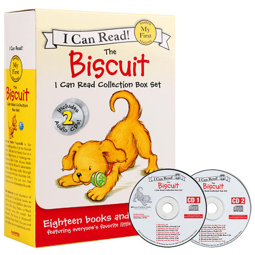 【支持Luka跟读】 英文原版 小饼干狗18册盒装 I Can Read系列My First biscuit 商品图1