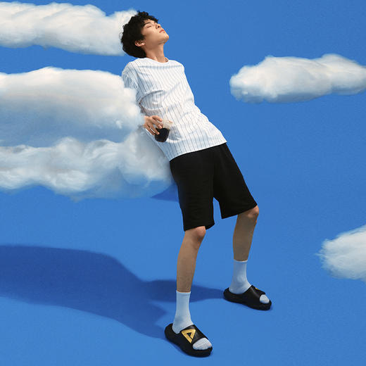 男女子篮球文化系列态极云情侣运动拖鞋ET23027L/ET23028L 商品图9