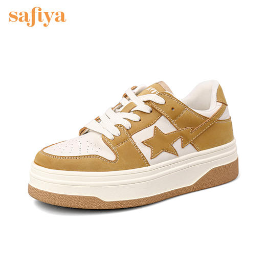 Safiya索菲娅新潮黑白熊猫流星板鞋2022秋新款学院风休闲鞋SF23112062 商品图2