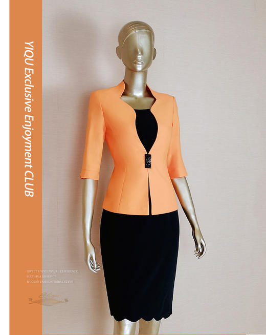 【特惠】YIQU |“风景线”西装上衣（桔黄） 商品图0