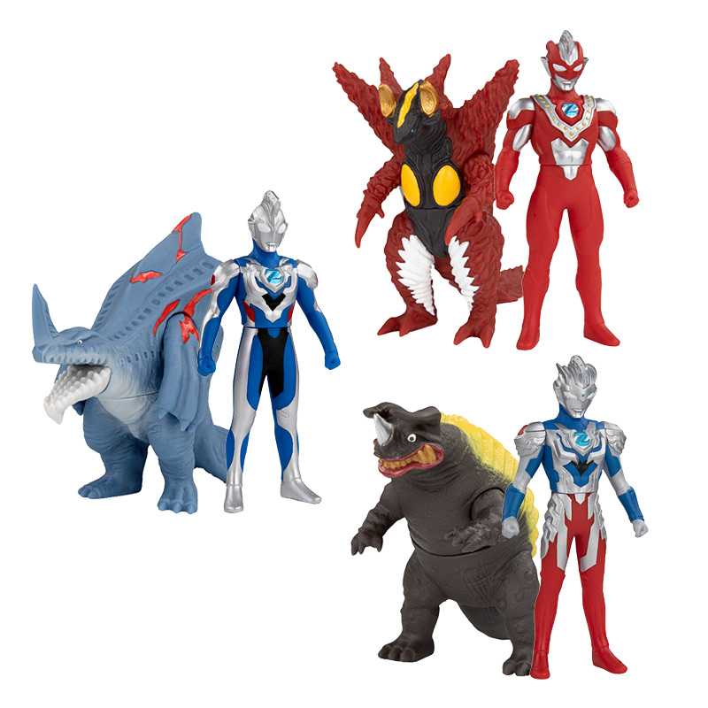 万代Bandai  泽塔奥特曼战决战怪兽软胶系列奥特曼玩具