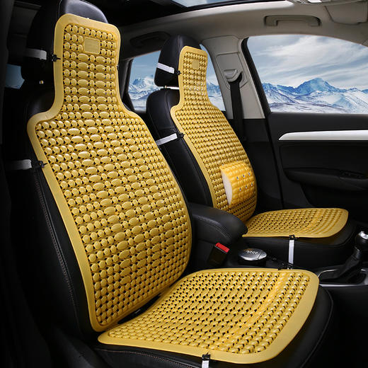 汽车连体夏季塑料凉垫 汽车通用新款塑料座垫 PE塑料连体汽车坐垫 商品图0