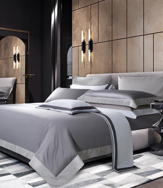 2022春夏新品 普希金-拼接系列轻奢高级感床上四件套 商品图14