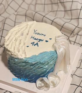 狮子家-工艺款 羽生结弦滑雪运动员衣服主题 生日蛋糕 纪念日蛋糕 聚会 仪式感必备 健康甜品