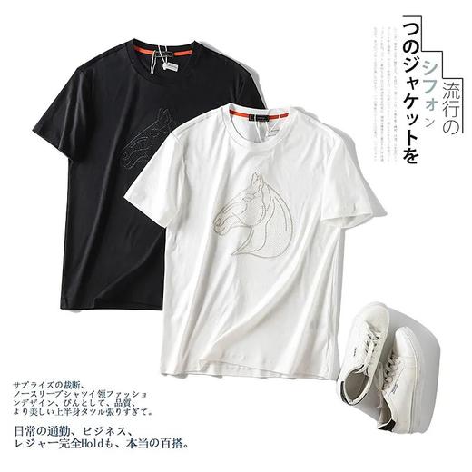 【eve-1249】羔端夏日系列！男子夏日舒适丝光短袖T恤！！ 商品图2