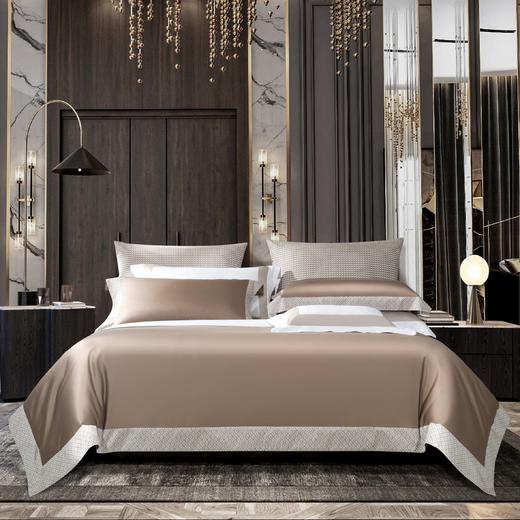 2022春夏新品 普希金-拼接系列轻奢高级感床上四件套 商品图0