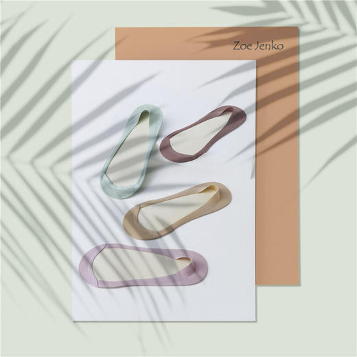 【Zoe jenko】2022春夏新款隐形袜系列水晶糖果袜浅浅素棉袜 商品图2