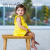 女童春夏黄色提花连衣裙 商品缩略图5