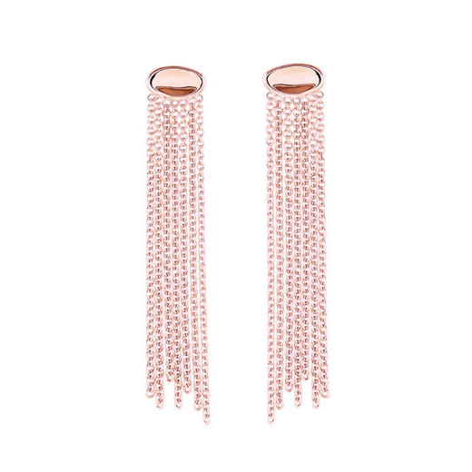 J.HARDYMENT | Oval Thumbprint Chain Fringe earrings [耳环 玫瑰金] 商品图0