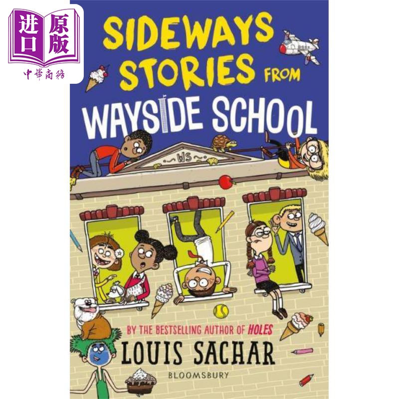 【中商原版】Sideways Stories from Wayside School 歪歪路小学1 英文原版 小初文学 儿童图画故事 章节桥梁书 Louis Sachar