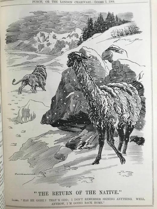 1904年7-12月 英国讽刺漫画杂志《笨拙》 数百幅插图 漆布精装16开 商品图7