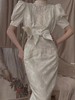 【投稿】喵娘精工@M43《白华》Vintage宫廷风浮雕暗纹连衣裙 商品缩略图0