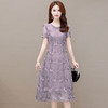 YWE WP18758减龄显白蕾丝刺绣中长款 连衣裙 商品缩略图1
