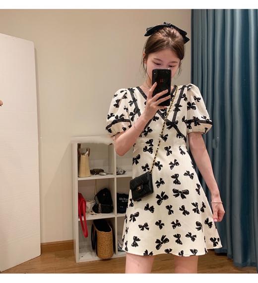 （清仓现货）【社群供K】58354蝴蝶结绑带连衣裙2 商品图2