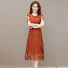 YWE WP18758减龄显白蕾丝刺绣中长款 连衣裙 商品缩略图2