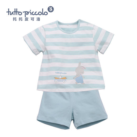 婴童春夏兔子短袖套装 商品图0