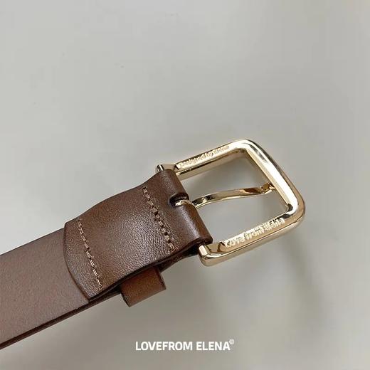 【Elena定制】双色宽版牛皮腰带 商品图3