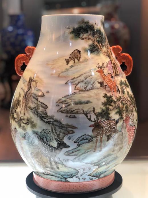 粉彩百鹿尊 商品图0