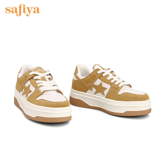 Safiya索菲娅新潮黑白熊猫流星板鞋2022秋新款学院风休闲鞋SF23112062 商品图6