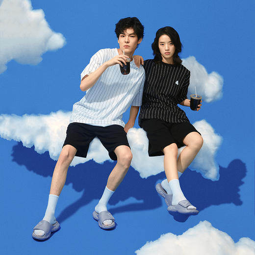 男女子篮球文化系列态极云情侣运动拖鞋ET23027L/ET23028L 商品图5