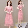 YWE WP18759连衣裙中长款气质高档洋气蕾丝刺绣 商品缩略图0