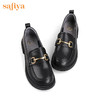 索菲娅复古英伦风柔软牛皮马衔扣乐福鞋2022秋新款小皮鞋SF23112021 商品缩略图6