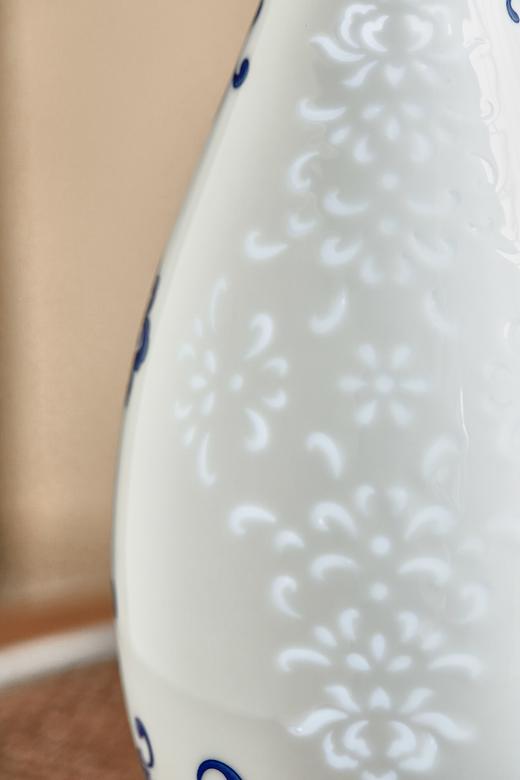 富玉玲珑花瓶卧室陶瓷器中式居家装饰品花瓶-观音瓶 商品图5