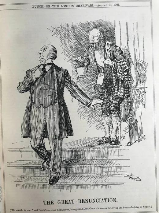 1921年7-12月 英国讽刺漫画杂志《笨拙》（含多幅彩色） 漆布精装16开 商品图13