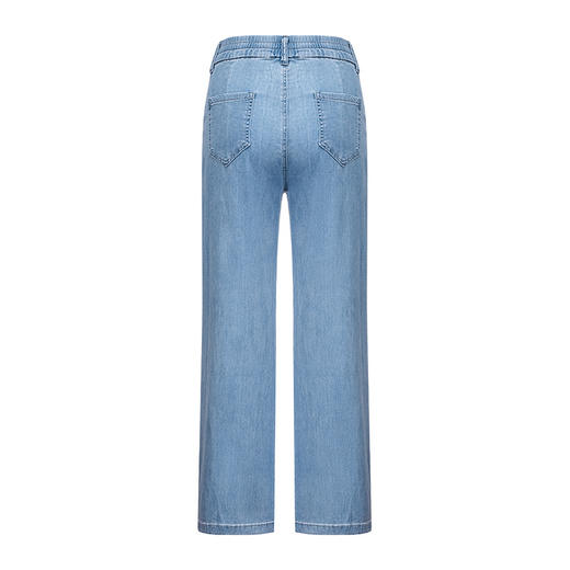 P&X设计师女装 2022夏季新款 牛仔长裤 阔腿裤 蓝色 822210380 商品图1