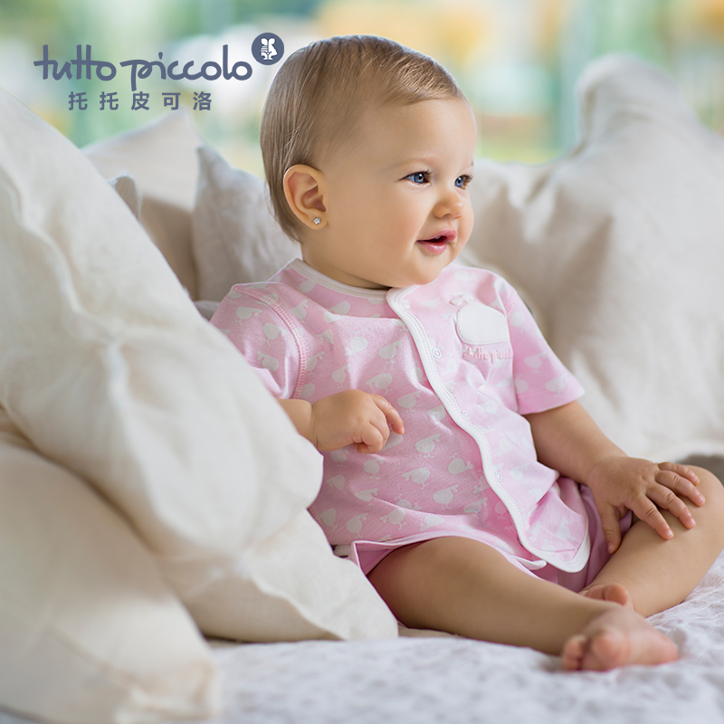 女童春夏粉色短袖套装