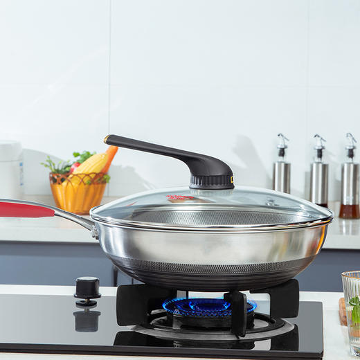 康巴赫KGD-C32W 五代炒锅电磁炉不锈钢平底锅炒菜家用 商品图5