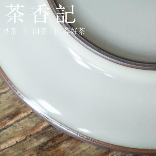 茶香记 手工蛋白釉干泡壶承细腻柔和陶瓷壶垫茶盘点心盘茶桌零配 商品图2