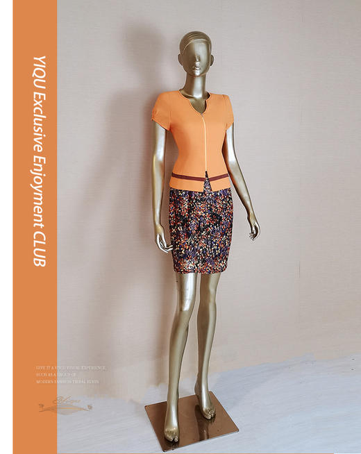 YIQU |“粉饰童话”西装上衣（桔黄） 商品图0