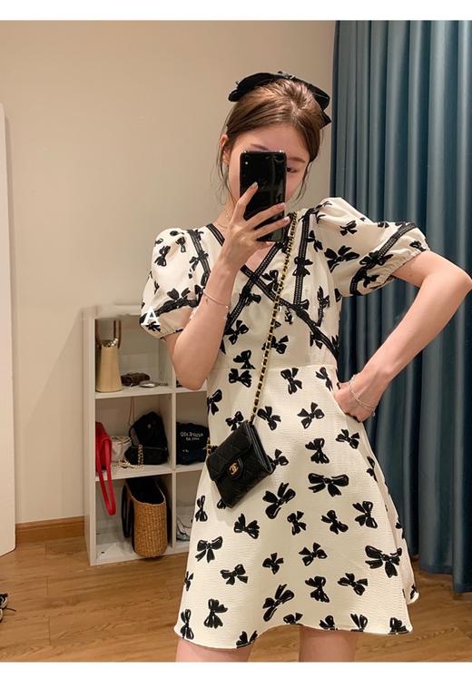 （清仓现货）【社群供K】58354蝴蝶结绑带连衣裙2 商品图1