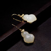 S925纯银如意耳环和田玉葫芦耳坠饰品 CW 商品缩略图1