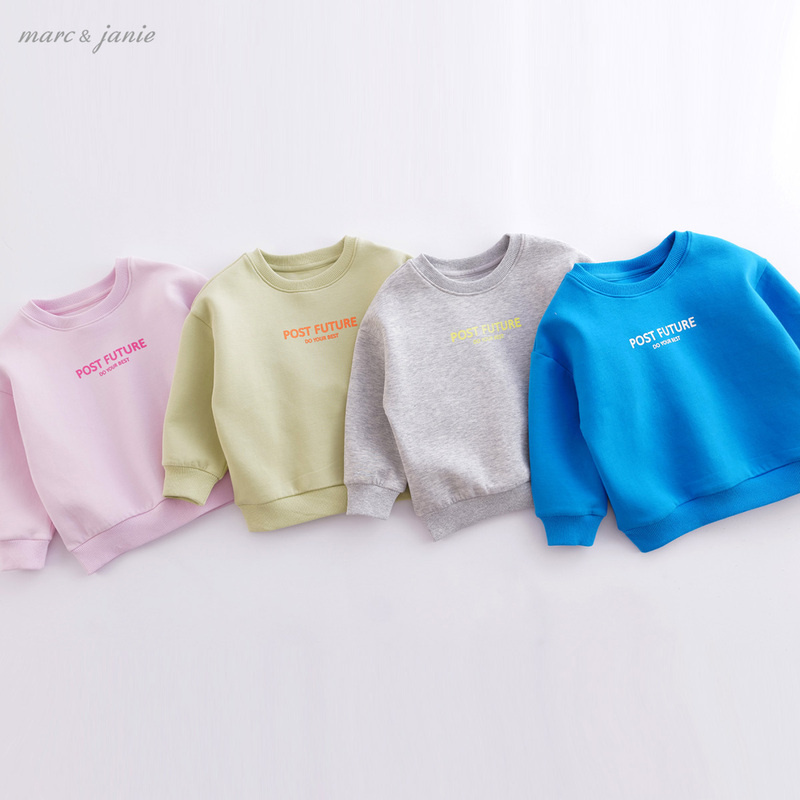C【3D空气棉】马克珍妮秋装新款 男女童撞色宽松卫衣221278