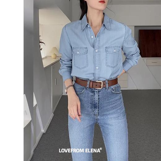 【Elena定制】双色宽版牛皮腰带 商品图7