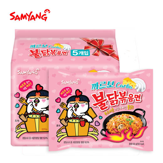 三养 火鸡面奶油拌面5连包104g*5【中】 商品图1