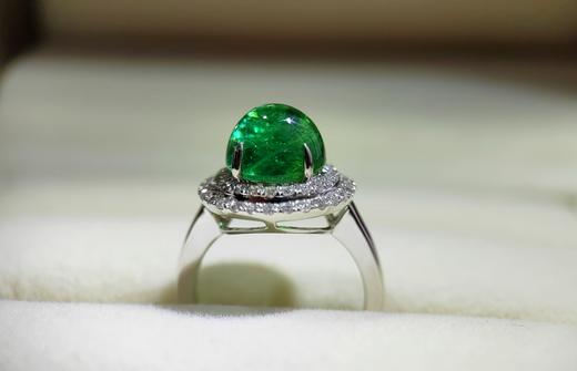 4.55克拉戴妃经典款祖母绿戒指 商品图6