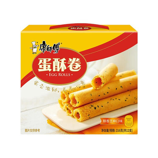 康师傅蛋酥卷 醇香芝麻味 216g 商品图0