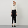 EITIE爱特爱秋季新款高腰显瘦黑色小脚铅笔裤休闲裤通勤百搭裤子C2205006 商品缩略图2